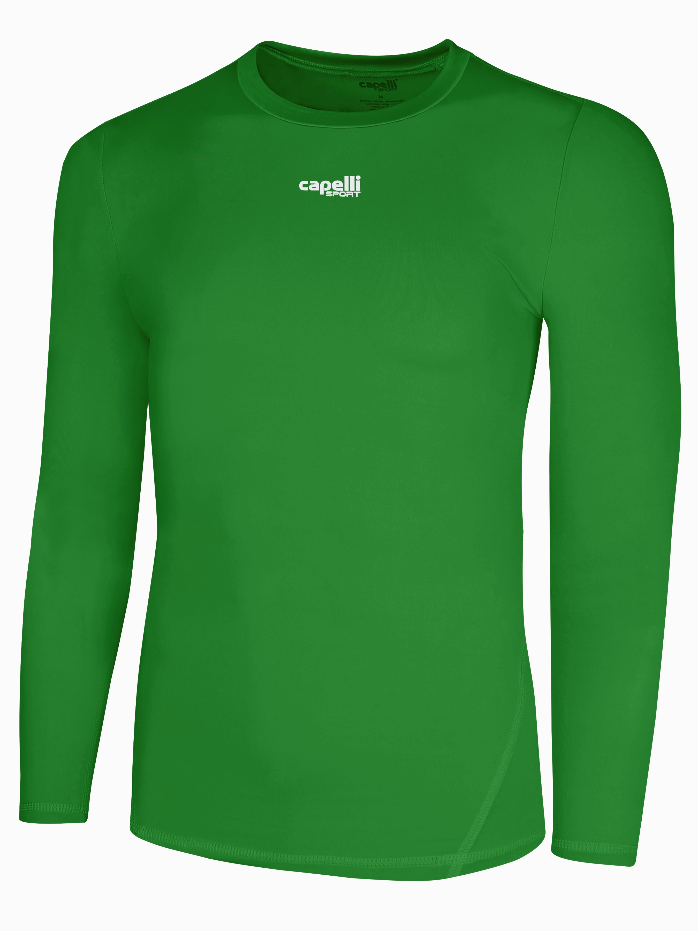 Capelli Sport Performance Underlayer L/Æ Grøn Børn
