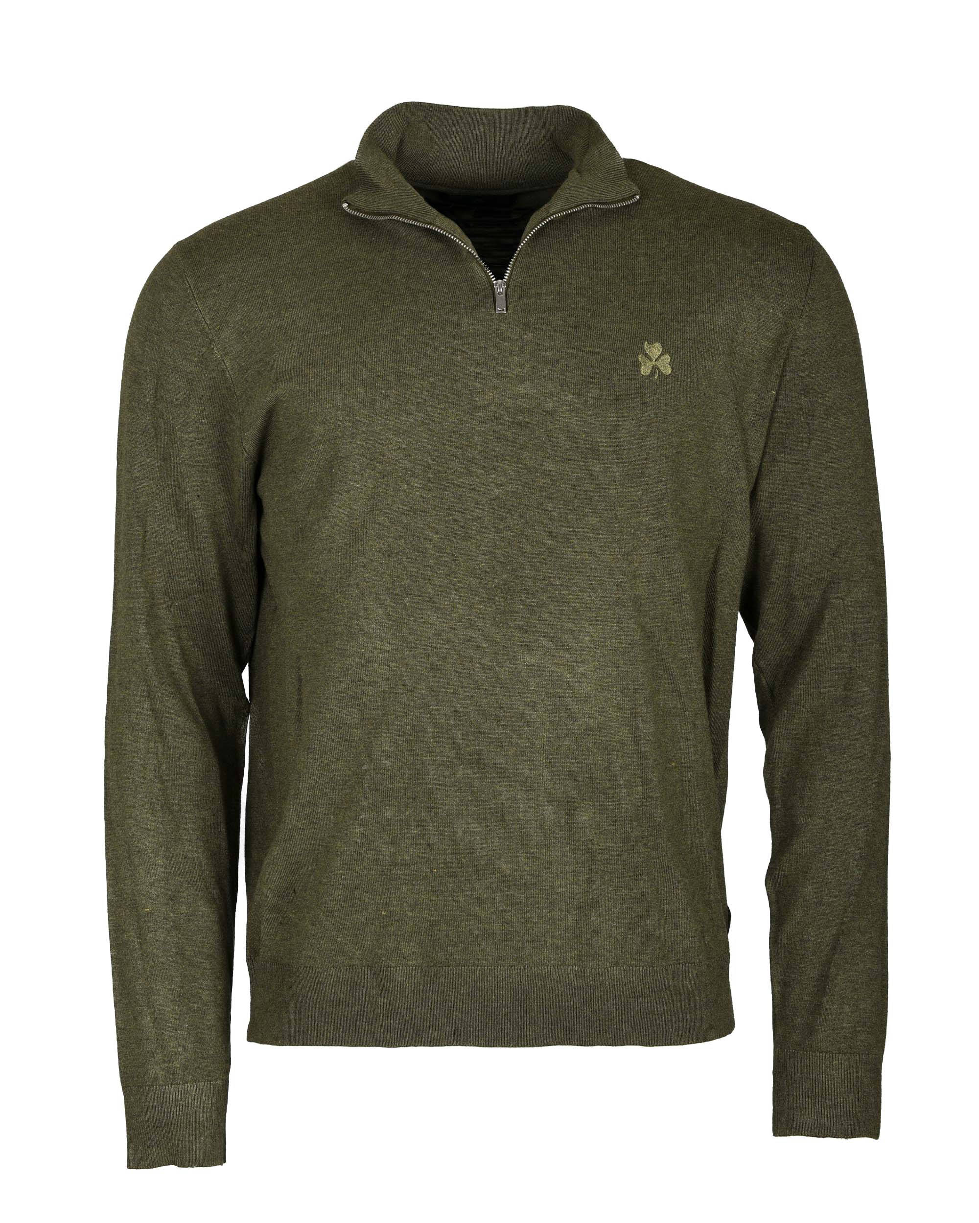 Kløver Half Zip Strik Grøn