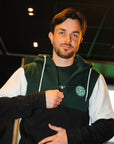 Viborg FF Zip Hoodie Grøn-Hvid
