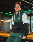Viborg FF Zip Hoodie Grøn-Hvid