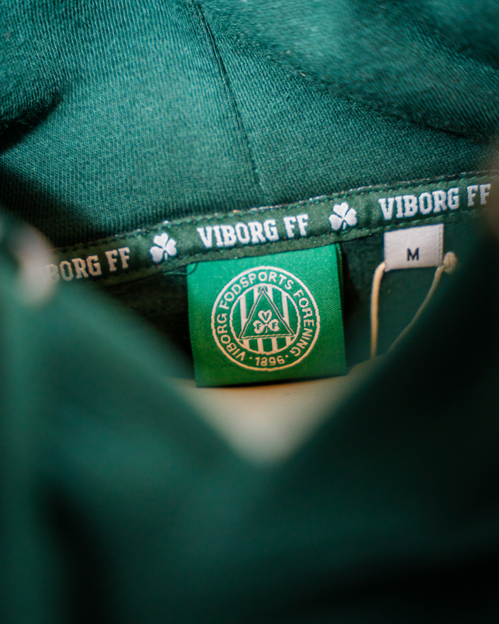 Viborg FF Zip Hoodie Grøn-Hvid