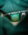 Viborg FF Zip Hoodie Grøn-Hvid