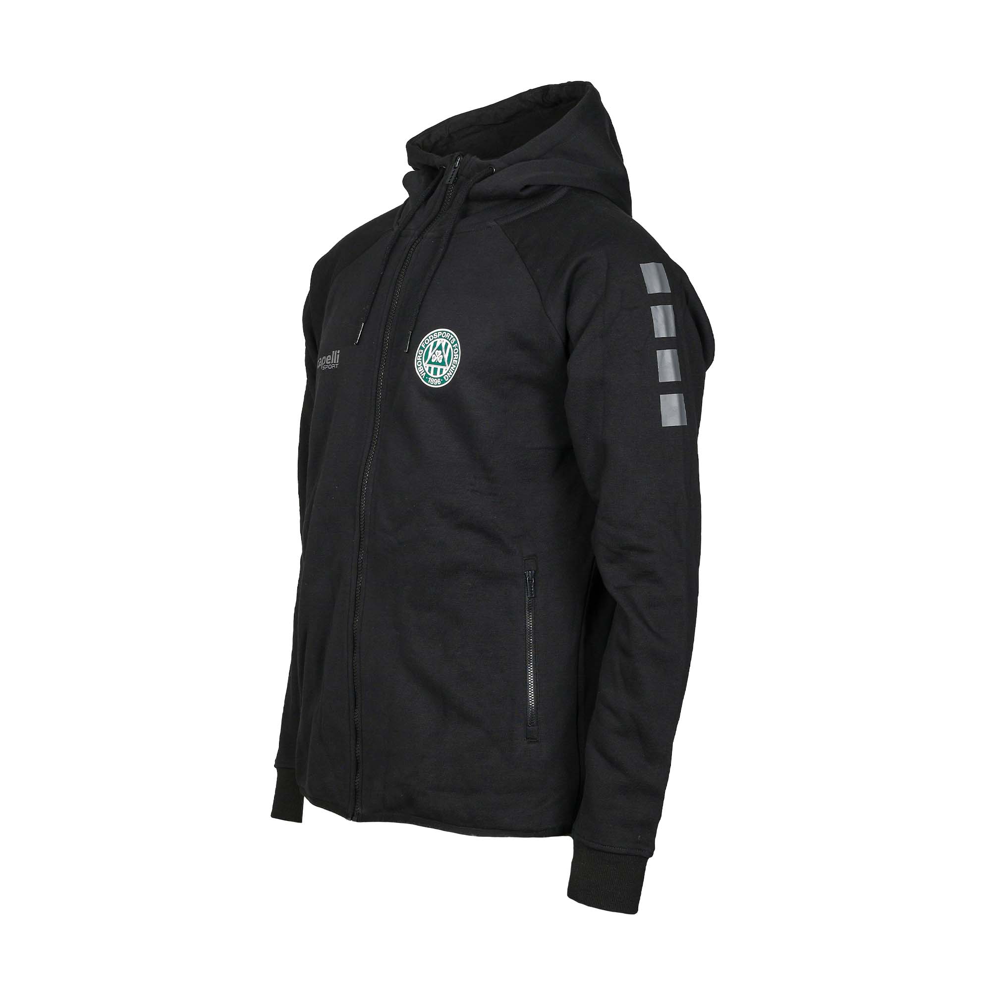 Viborg FF hoodie med lynlås