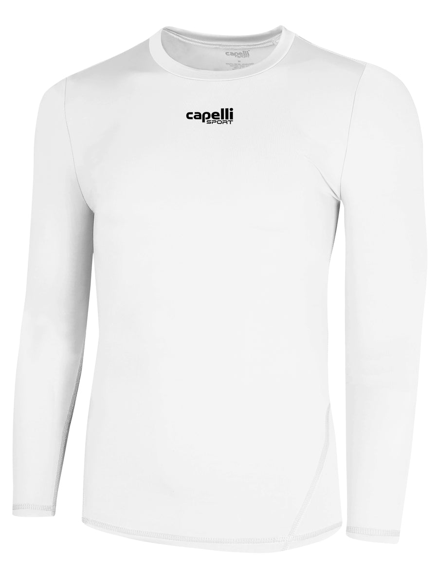 Capelli Sport Performance Underlayer L/Æ Hvid Børn